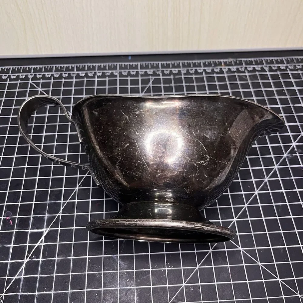 Oneida 18/8 Stainless Steel Gravy Boat Sauce Server Japan Simple MCM vintage